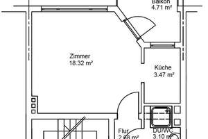 Möblierte 1-Zimmer-Wohnung in zentraler Lage nähe HBF Bremen inkl. Pantryküche – Rembertiring 41, 28203 Ostertor, Bremen – Vorschaubild 10