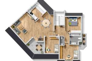 Viel Raum zum Wohlfühlen – 4-Zimmer-Dachgeschosswohnung mit Dachterrasse und Hobbyraum – 70569 Dachswald, Stuttgart – Vorschaubild 14