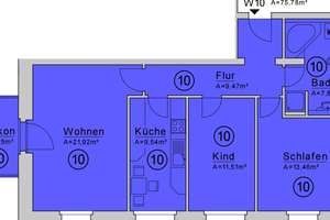 *** 3 Zi. + Balkon + Stellplatz am Ebersdorfer Wald als Kapitalanlage oder  Eigennutzung *** – Die vollständige Adresse der Immobilie erhältst du vom Anbieter., 9131 Ebersdorf, Chemnitz – Vorschaubild 2