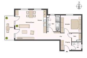 Junge, stilvolle Neubauwohnung als Erstbezug mit EBK, ablösefrei – Die vollständige Adresse der Immobilie erhältst du vom Anbieter., 86199 Göggingen-Süd, Augsburg – Vorschaubild 12