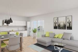Provisionsfrei - Wohnen am Marktplatz - Moderne barrierearme Neubauwohnung mit 27 qm großer Terrasse