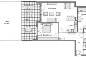 Stadtnahe Gartenoase mit 3 Zimmern, Einbauküche und TG-Stellplatz in Köln-Niehl – 50735 Niehl, Köln – Vorschaubild 13