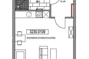 Charmante 1-Zimmer Wohnung nahe Stadtpark – Welserstr. 79, 90489 Veilhof, Nürnberg – Vorschaubild 4