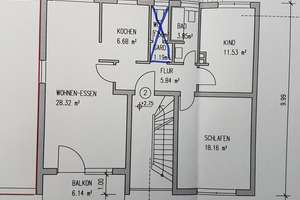 Gepflegte 3-Zimmer-Wohnung mit Balkon. – Heinrich-Schrohe-Str 24, 55130 Weisenau, Mainz – Vorschaubild 2