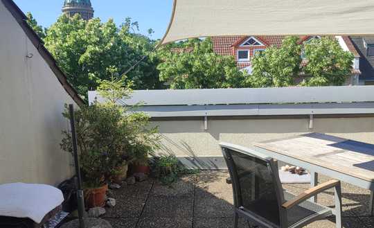 3-Zimmer Oststadtwohnung mit Dachterrasse und tollem Ausblick in Bestlage