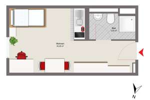 Gepflegtes Apartment in urbaner Lage mit Stellplatz – Die vollständige Adresse der Immobilie erhältst du vom Anbieter., 81541 Balanstraße-West, München – Vorschaubild 7