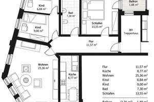 Großzügige 4-Raumwohnung im sanierten Altbau – bezugsfertig und vielseitig nutzbar – 2826 Nikolaivorstadt, Görlitz – Vorschaubild 12