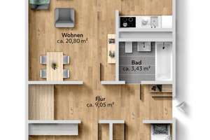 Vollmöblierte 3-Raumwohnung im gut angebundenen Stadtteil Kappel – Dr.-Salvador-Allende-Straße 190, 9119 Kappel, Chemnitz – Vorschaubild 14