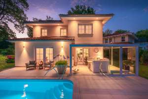 Eine Villa wie ein Boutique-Hotel – stilvolle Eleganz mit beheiztem Pool