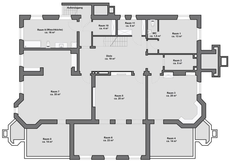 Grundriss Untergeschoss