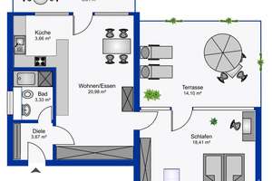 2-ZIMMER-WOHNUNG IN SONNENBERG! 2017 modernisiert, Terrasse, Swimmingpool, und stufenloser Zugang – Die vollständige Adresse der Immobilie erhältst du vom Anbieter., 65191 Sonnenberg, Wiesbaden – Vorschaubild 17