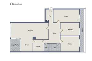 4 ½-Zimmer-Wohnung im MFH, mit Stellplatz – 70619 Heumaden, Stuttgart – Vorschaubild 3