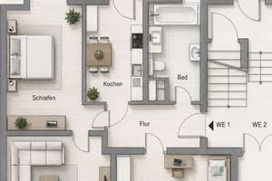 gefragte Wohnung in Kassberg – Erich-Mühsam-Str. 25, 9112 Kaßberg, Chemnitz – Vorschaubild 2