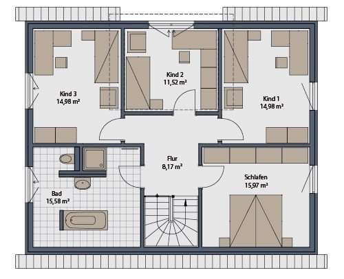 Grundriss Obergeschoss
