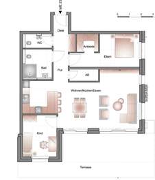 Haus 1 3.OG WG 23