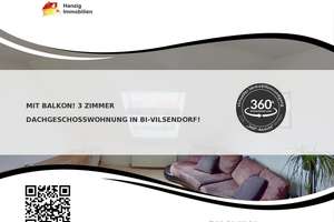 Mit Balkon! 3 Zimmer Dachgeschosswohnung in Bi-Vilsendorf! – Die vollständige Adresse der Immobilie erhältst du vom Anbieter., 33739 Jöllenbeck, Bielefeld – Vorschaubild 2