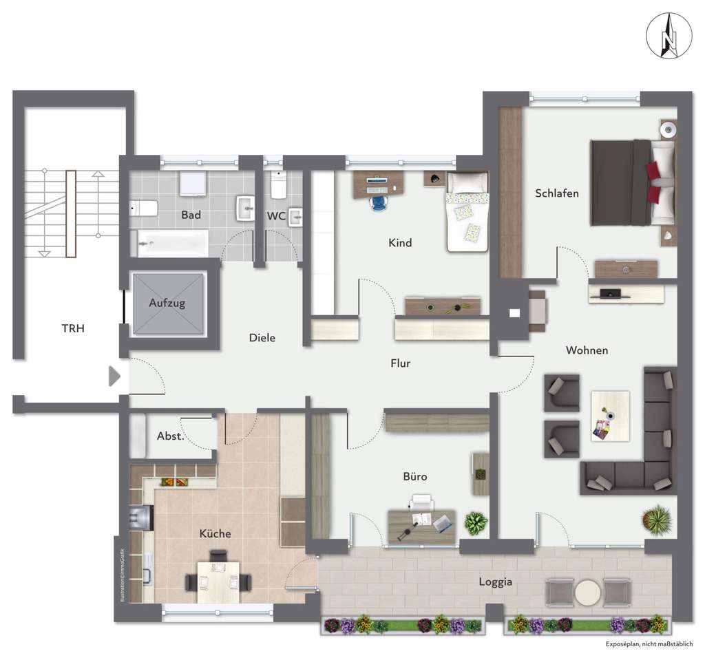 Immobilie in Rheda-Wiedenbrück - 4-Zimmer Wohnung im Zentrum von Rheda - Bild 1