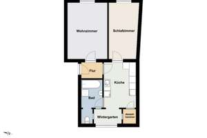 Bezugsfrei Altbauperle nahe Schäfersee – 2 Zimmer, Wintergarten &  großer  Keller – Aroser Allee 86, 13407 Reinickendorf (Ortsteil), Berlin – Vorschaubild 12