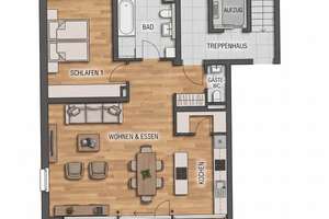 Große, helle 2 Zi-Wohnung im Zentrum von Ailingen [ab 01.06.] – Die vollständige Adresse der Immobilie erhältst du vom Anbieter., 88048 Friedrichshafen – Vorschaubild 1