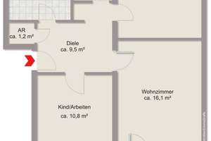 Bremen-Sodenmatt - Sofort beziehbare 3-Zi.-ETW mit Loggia – Die vollständige Adresse der Immobilie erhältst du vom Anbieter., 28259 Sodenmatt, Bremen – Vorschaubild 14