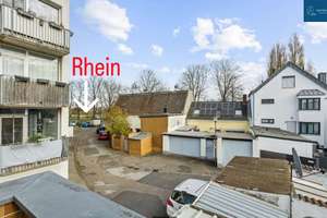 Renovierungsbedürftiges Stadthaus mit Terrasse und Rheinblick in guter Lage in Köln-Niehl