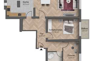 Stilvolles Wohnen im Frankfurter Westend - Hochwertige 3-Zimmer-Wohnung – 60325 Westend-Süd, Frankfurt am Main – Vorschaubild 6