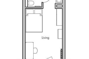 !NUR STUDENTEN! Möblierte 1-Zimmer-Wohnung mit Balkon und EBK in Regensburg – Margaretenstraße 12, 93047 Innenstadt, Regensburg – Vorschaubild 9