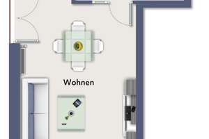 Möblierte 2-Zimmer-Wohnung mit Balkon im beliebten Kreuzviertel – 48149 Kreuz, Münster – Vorschaubild 7