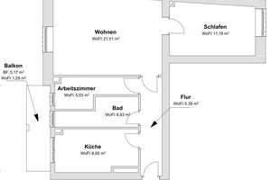 Bezugsfrei: Charmante 2,5 Zimmer-Wohnung mit Balkon – Die vollständige Adresse der Immobilie erhältst du vom Anbieter., 13086 Weißensee, Berlin – Vorschaubild 19