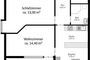 Helle 2,5-Raum-Wohnung in Heidelberg – Boxbergring 5a, 69126 Boxberg, Heidelberg – Vorschaubild 12