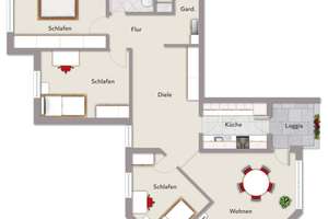 Frankfurt Sossenheim: Großzügige 4-Zimmer-Wohnung mit Balkon und durchdachtem Grundriss – 65936 Sossenheim, Frankfurt am Main – Vorschaubild 16