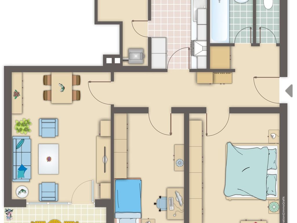 ++ 3 Zimmer Wohnung mit Garten in sehr guten Lage