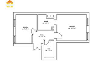 Super Singlewohnung, mit Einbauküche in Zentrumsnähe – Wilhelm-Külz-Platz 9A, 9113 Schloßchemnitz, Chemnitz – Vorschaubild 4