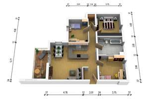Moderne 4-Zimmer Wohnung im 1 OG mit Aufzug und Balkon, provisionsfrei! – Althohlstaße 7, 63743 Schweinheim, Aschaffenburg – Vorschaubild 3