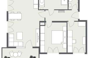 Helle 3-Zimmer-Wohnung mit Blick ins Grüne – Maria-Arndts-Straße 27, 81249 Aubing-Süd, München – Vorschaubild 2