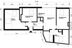 Modernisierte 3-Zimmer-DG-Wohnung auf 94m² Grundfläche mit EBK in Herrenhausen – Wefelsestr. 16, 30419 Herrenhausen, Hannover – Vorschaubild 12