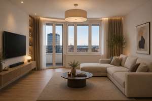 Top-Lage im BROOKS ON EAST-Tower, 2 Zimmer, provisionsfrei – direkt an der UBER Arena