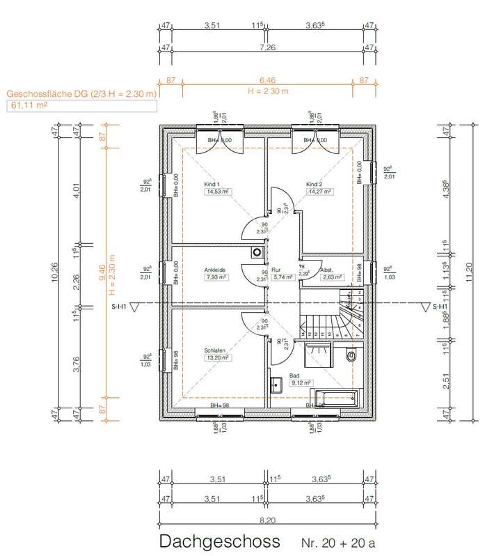 Grundriss - Dachgeschoss