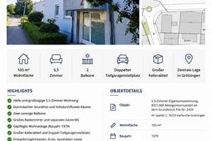 5,5-Zimmer-Eigentumswohnung im Herzen Grötzingens – Im Speitel 2, 76229 Grötzingen, Karlsruhe – Vorschaubild 3