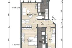 +++ Über den Dächern von Schloßchemnitz! 4-Zimmer-Maisonettewohnung mit großer Dachterrasse +++ – Die vollständige Adresse der Immobilie erhältst du vom Anbieter., 9113 Schloßchemnitz, Chemnitz – Vorschaubild 24