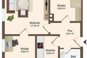 Helle 3-Zimmer Wohnung in Lüneburg – Die vollständige Adresse der Immobilie erhältst du vom Anbieter., 21337 Neu-Hagen, Lüneburg – Vorschaubild 9