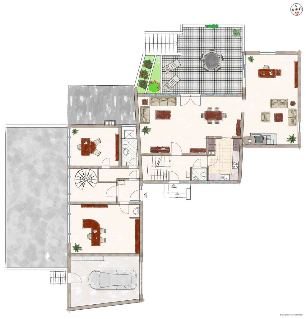 Immobilie in Rösrath - Architektenhaus mit Einliegerwohnung und Bürotrakt am Königsforst - Grundstück weiter bebaubar - Bild 0