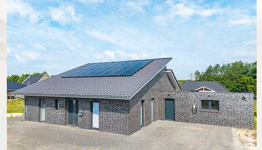 Bild von Reduziertes Modernes Pultdachhaus, Möbeliert Energieklasse A+