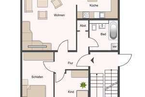 Selbst einziehen oder neu vermieten: BEZUGSFREI | Ruhige Lage | Balkon | Stellplatz – 4319 Engelsdorf, Leipzig – Vorschaubild 13