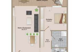 Raum für neue Ideen – 3-Zimmer-Wohnung mit TG-Stellplatz in  HN-Biberach