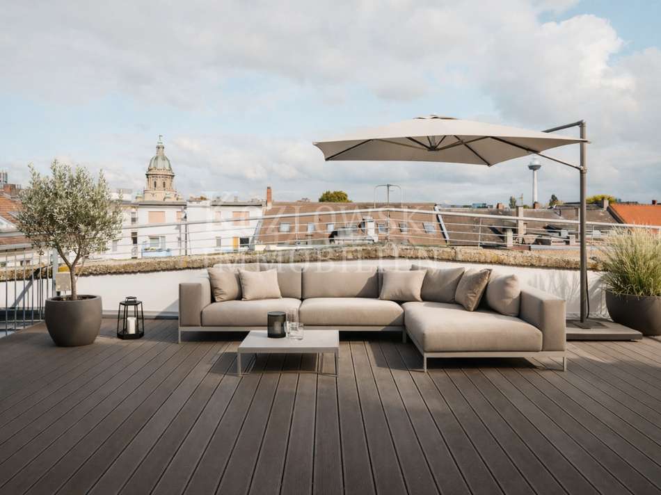 Dachterrasse - KI-Staging