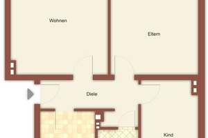 Demnächst frei! 3-Zimmer-Wohnung in Mönchengladbach Rheindahlen – Gerkerather Weg 18, 41179 Rheindahlen-Mitte, Mönchengladbach – Vorschaubild 3