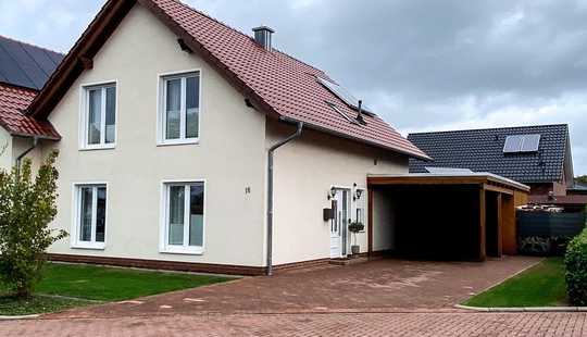 Bild von Doppelhaushälfte mit Terrasse, Carport und Gerätehaus in Molbergen