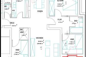 Sanierte 4-Zimmer Wohnung mit Aufzug und Balkon