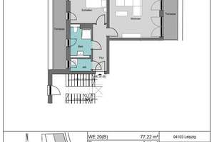 Stilvolle 2-Zimmer-Neubauwohnung mit großzügiger Dachterrasse im Zentrum – Kreuzstraße 27, 4103 Zentrum-Ost, Leipzig – Vorschaubild 10